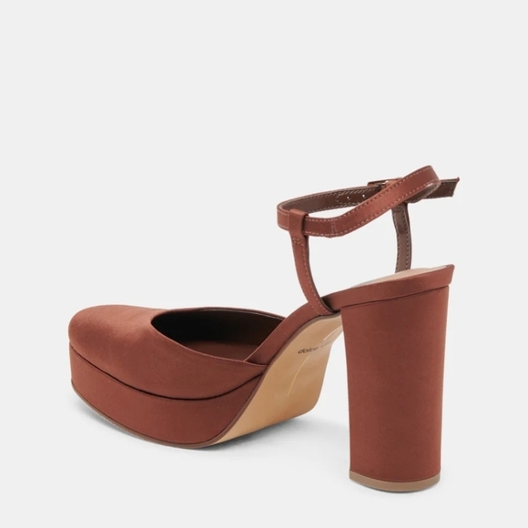 🔹️Dolce Vita🔹️Chocolate Brown CLAUD Platform Heels - Picture 6 of 7